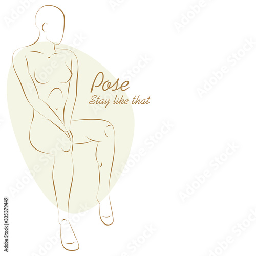 Girl in pose