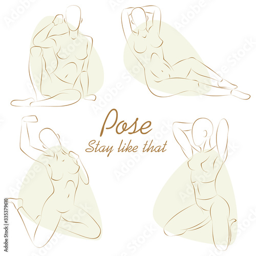 Girl in pose