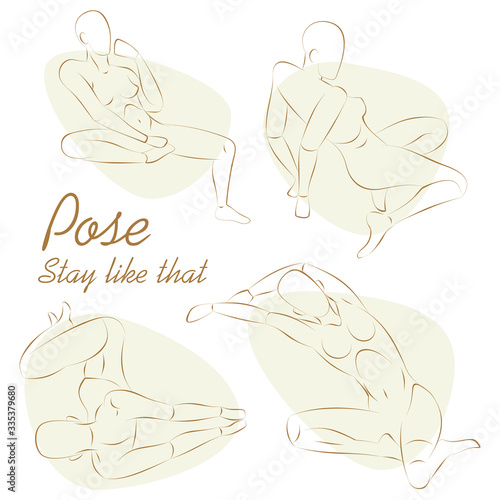 Girl in pose