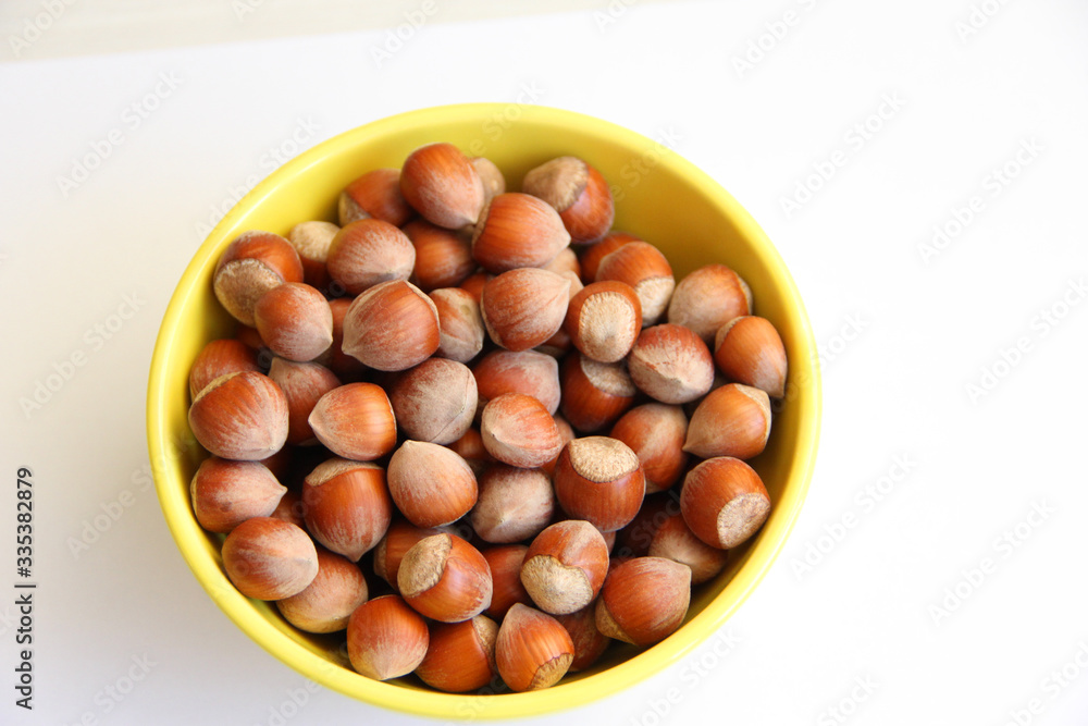 hazelnuts in a bowl hazelnuts in a bowl