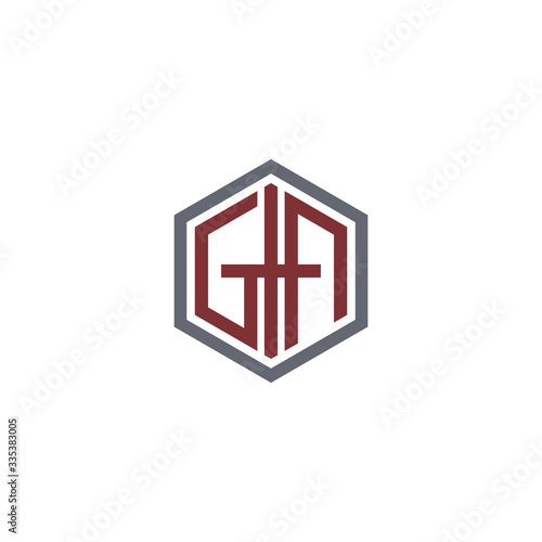 illustration of a gravitational vector with the shape of the letter "GA". Suitable for consulting and other company logos.