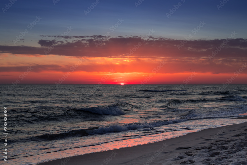 Obraz premium Sunset on the Baltic Sea.