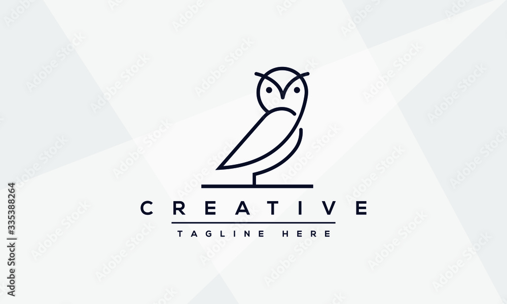 Owl Logo Design And Icon Concept In Line Art Modern Style Stock ベクター Adobe Stock Owl Logo Design And Icon Concept In Line Art Modern Style Stock ベクター Adobe Stock