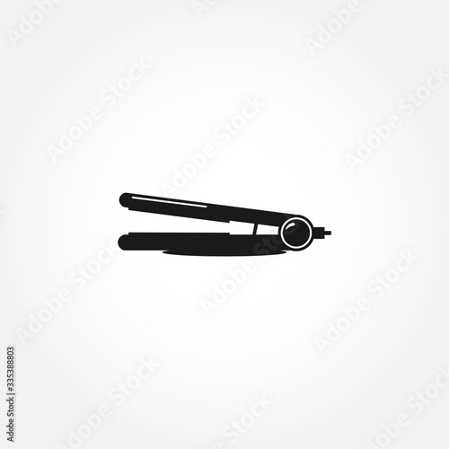 hair straightening icon. isolated design element
