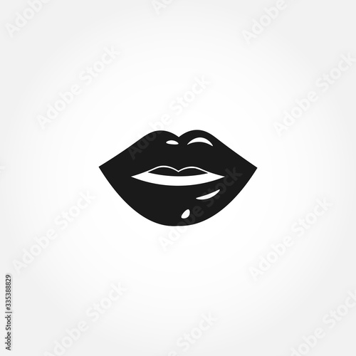 Lips icon. isolated design element