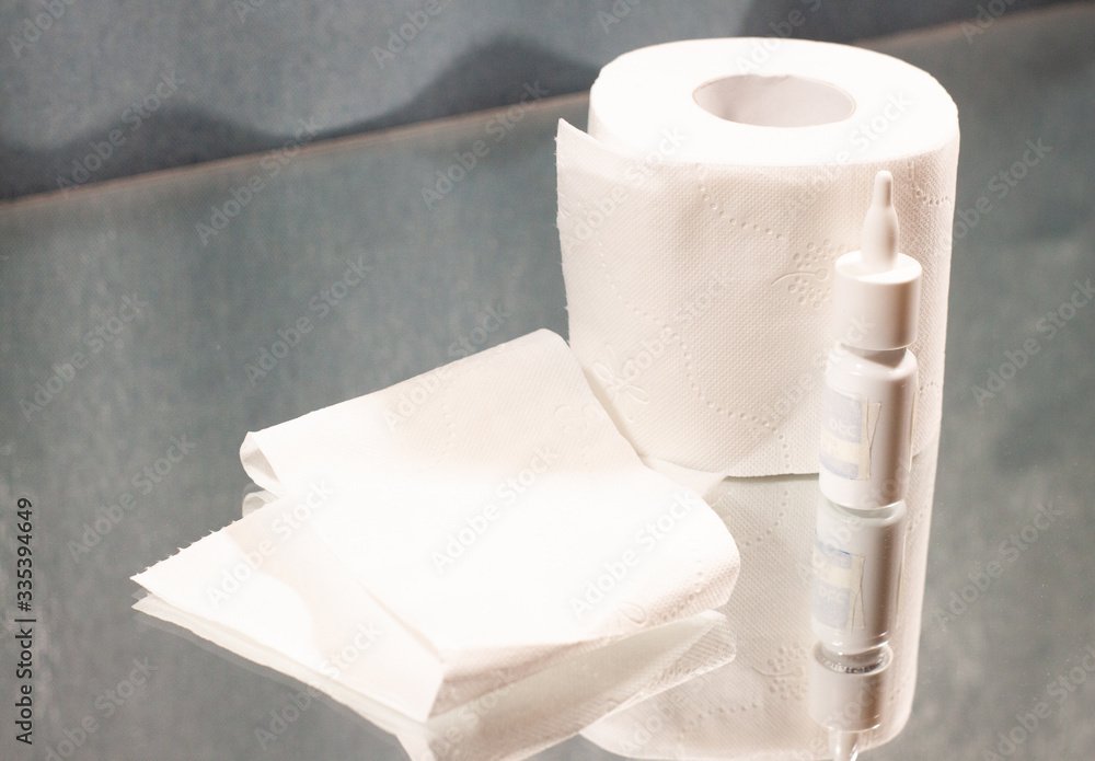 toilet paper and nose drops toilet paper and nose drops