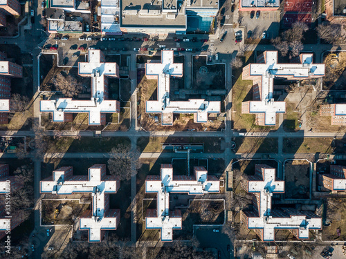 New York apartment buildings from the air © creativefamily