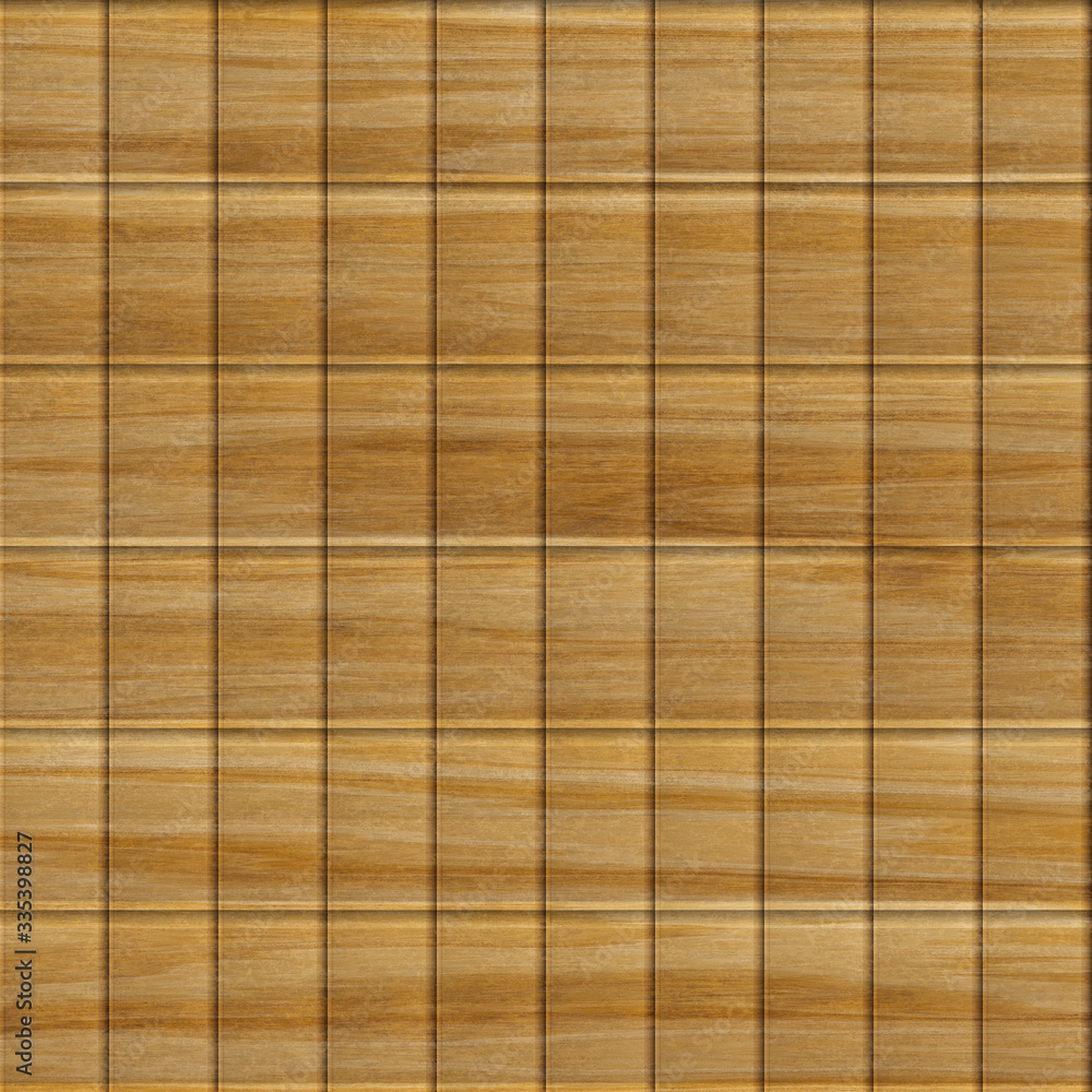 Wood decorative carved tiles, 3d illustration Wood decorative carved tiles, 3d illustration