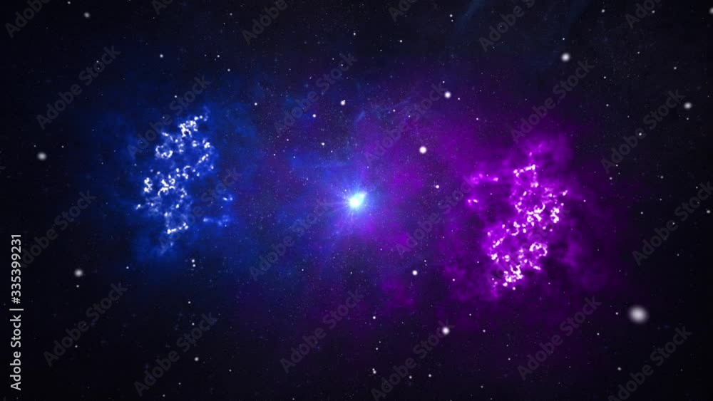 Abstract Nebula Space Travel Looped Background. Fly from universe burn to the earth near planets, Nebula Aquarius , stars and galaxy Abstract Nebula Space Travel Looped Background. Fly from universe burn to the earth near planets, Nebula Aquarius , stars and galaxy