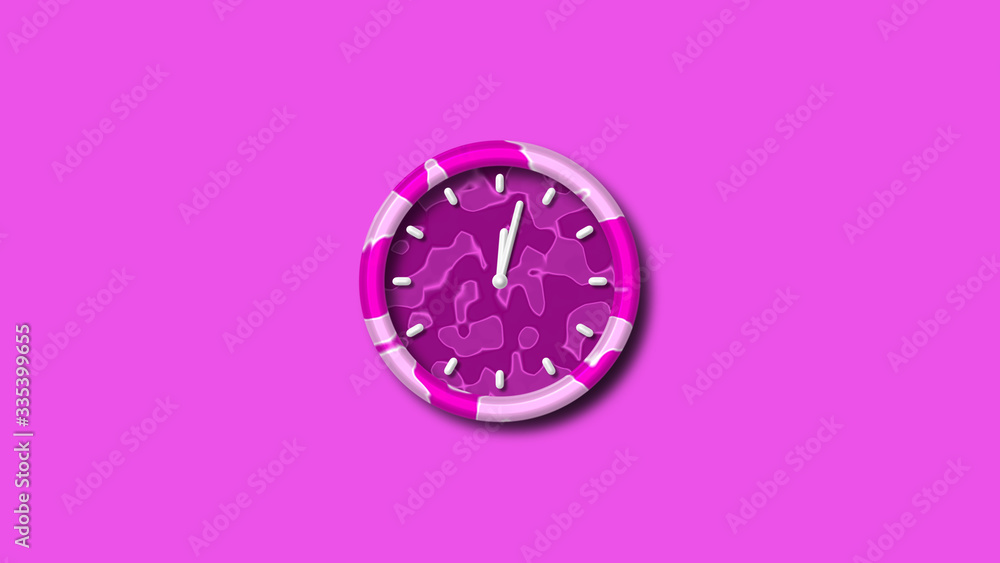 Amazing 3d pink wall clock,clock icon,counting down wall clock Amazing 3d pink wall clock,clock icon,counting down wall clock