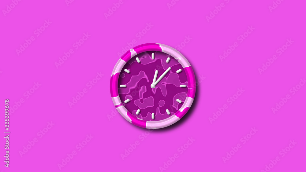 Amazing 3d pink wall clock,clock icon,counting down wall clock Amazing 3d pink wall clock,clock icon,counting down wall clock
