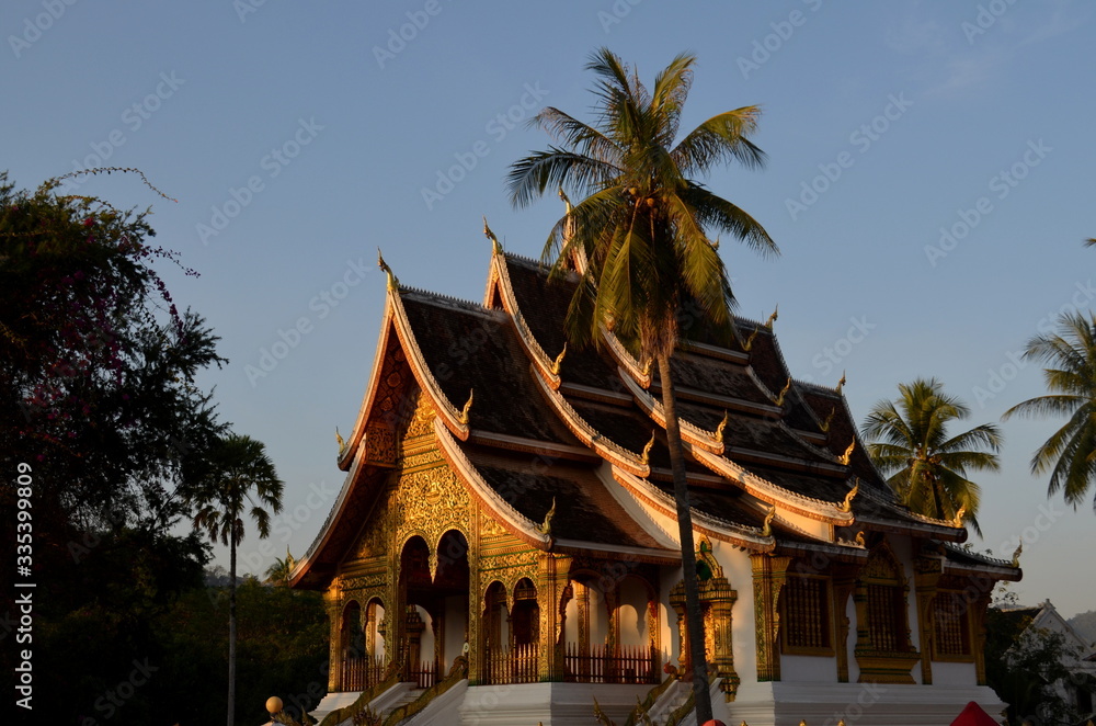 Traditional Buddhist Temple of Luang Prabang, Laos