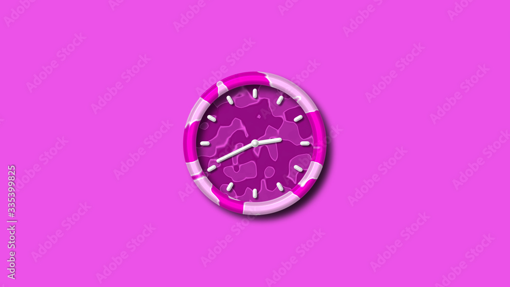 Amazing 3d pink wall clock,clock icon,counting down wall clock Amazing 3d pink wall clock,clock icon,counting down wall clock
