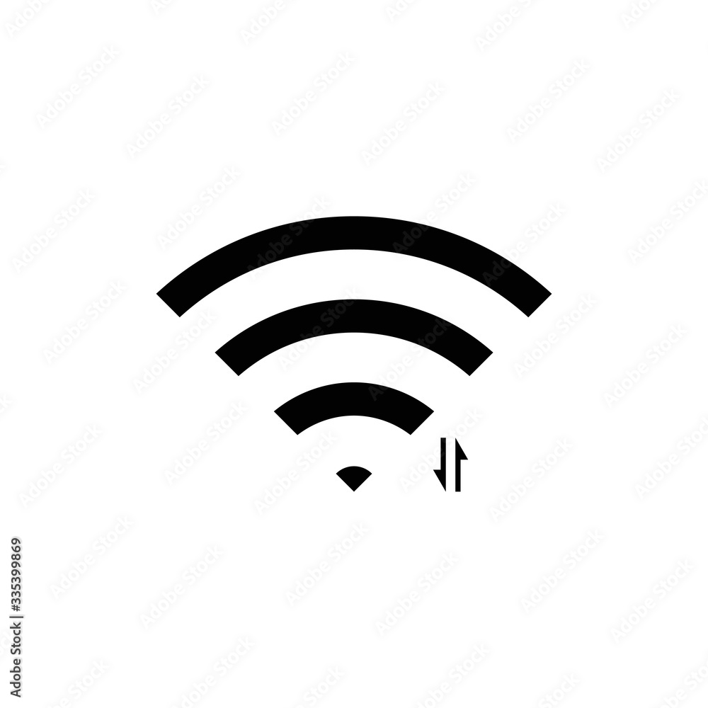 Wifi signal icon. Vector internet wireless symbol icon illustration Wifi signal icon. Vector internet wireless symbol icon illustration