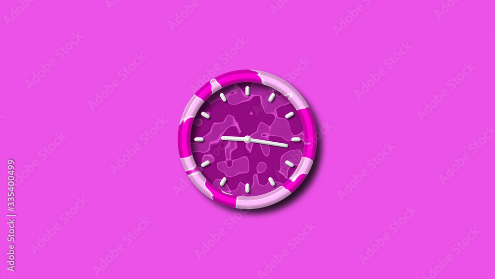 New pink 3d wall clock isolated on pink background,clock icon,3d wall clock New pink 3d wall clock isolated on pink background,clock icon,3d wall clock