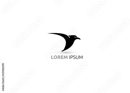 Black bird logo, black bird