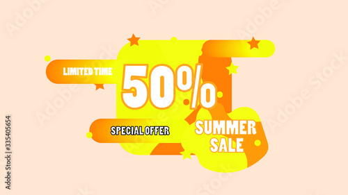 Summer Sale Banner Discount 50%