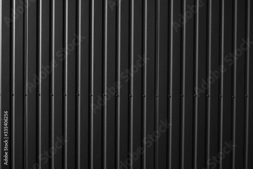 Brown Corrugated metal sheet surface of the wall. Galvanize steel background.