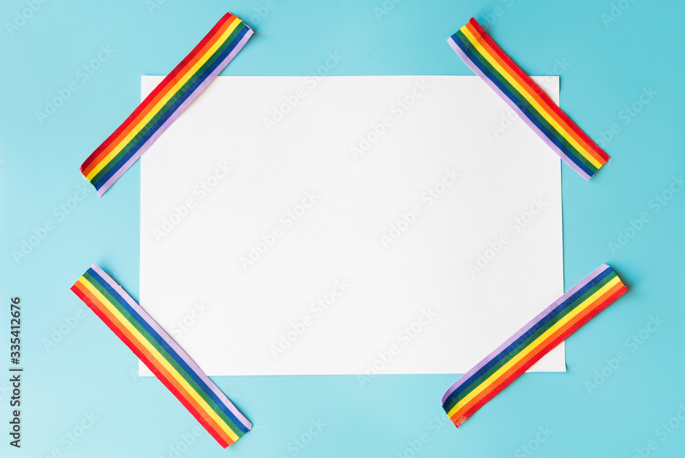 LGBT Background concept top view with copy spaces LGBT Background concept top view with copy spaces