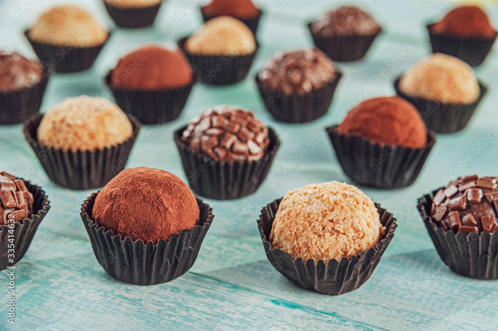 Home made brazilian candy brigadeiros Home made brazilian candy brigadeiros