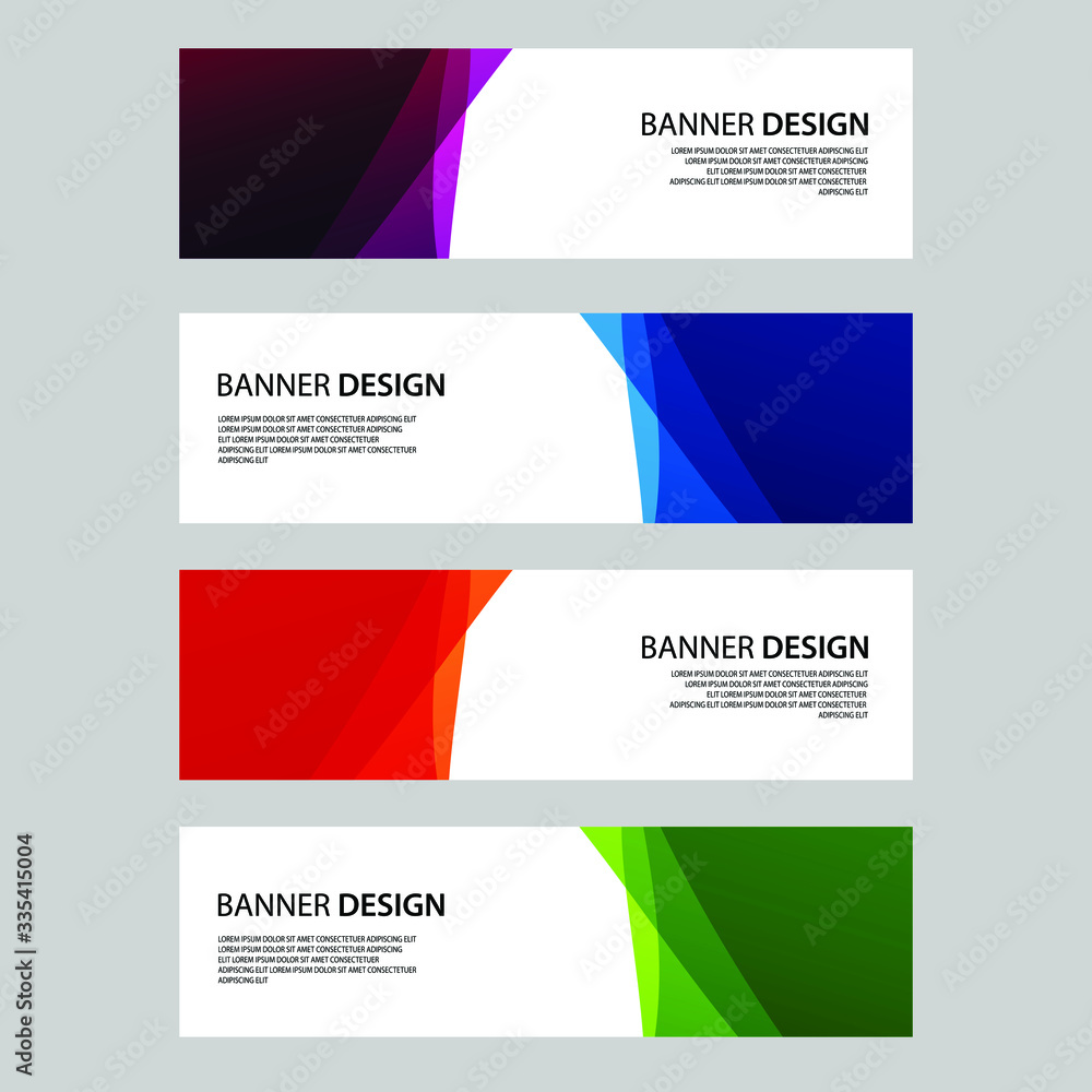 Fototapeta premium Vector Abstract banner web template
