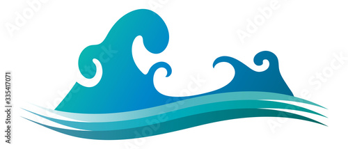海の波
