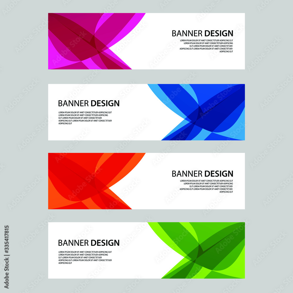 Fototapeta premium Vector Abstract banner web template