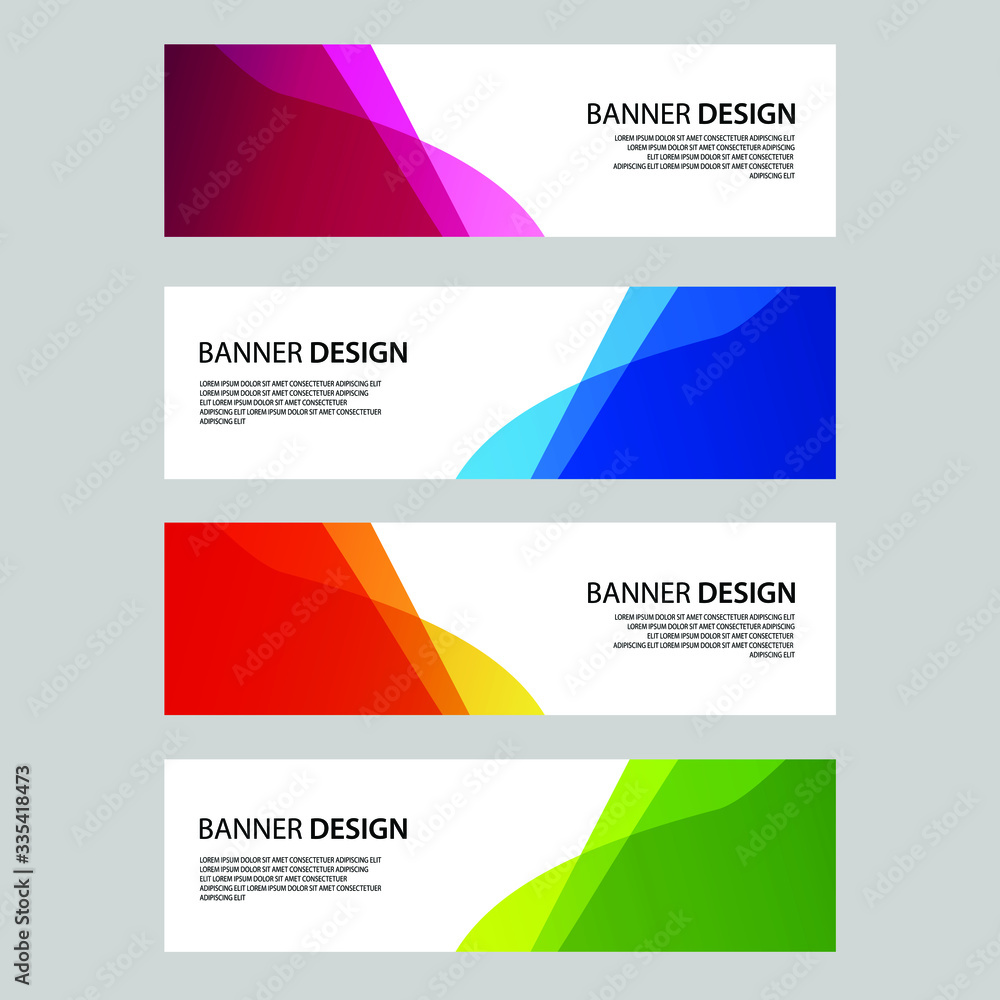 Naklejka premium Vector Abstract banner web template