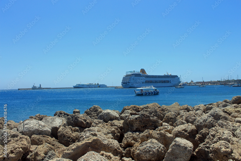 Grèce, port de Rhodes