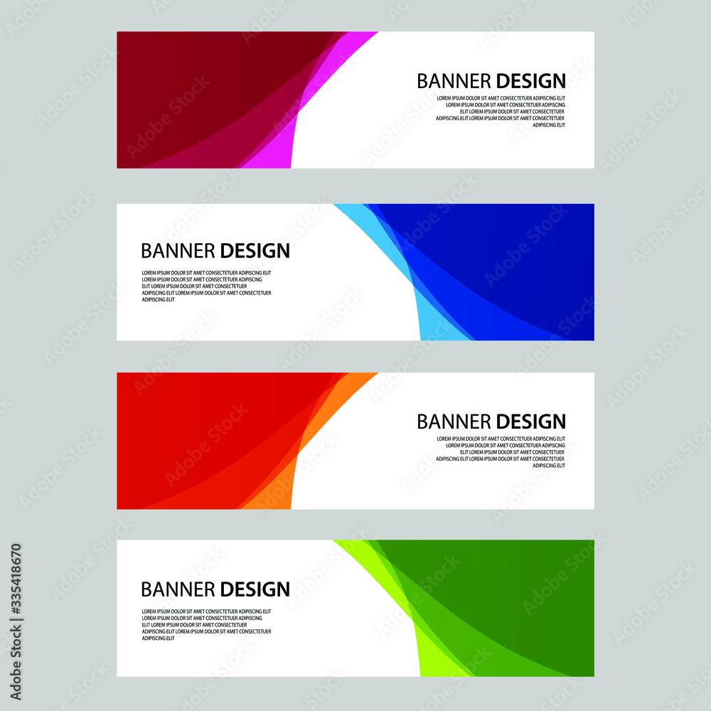 Naklejka premium Vector Abstract banner web template