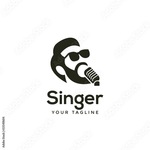 awesome modern singer or choir logo template