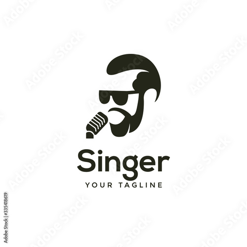 awesome modern singer or choir logo template