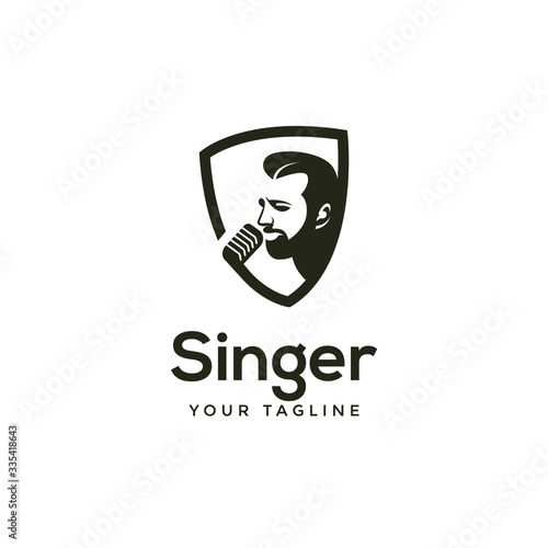 awesome modern singer or choir logo template