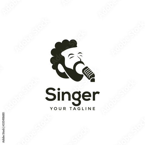 awesome modern singer or choir logo template