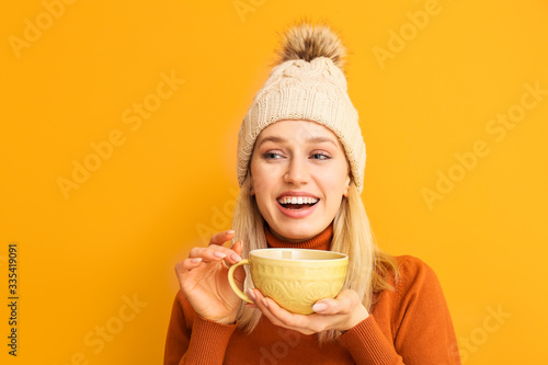 Beautiful young woman with ...
