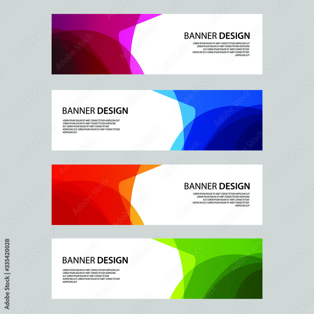 Fototapeta premium Vector Abstract banner web template 