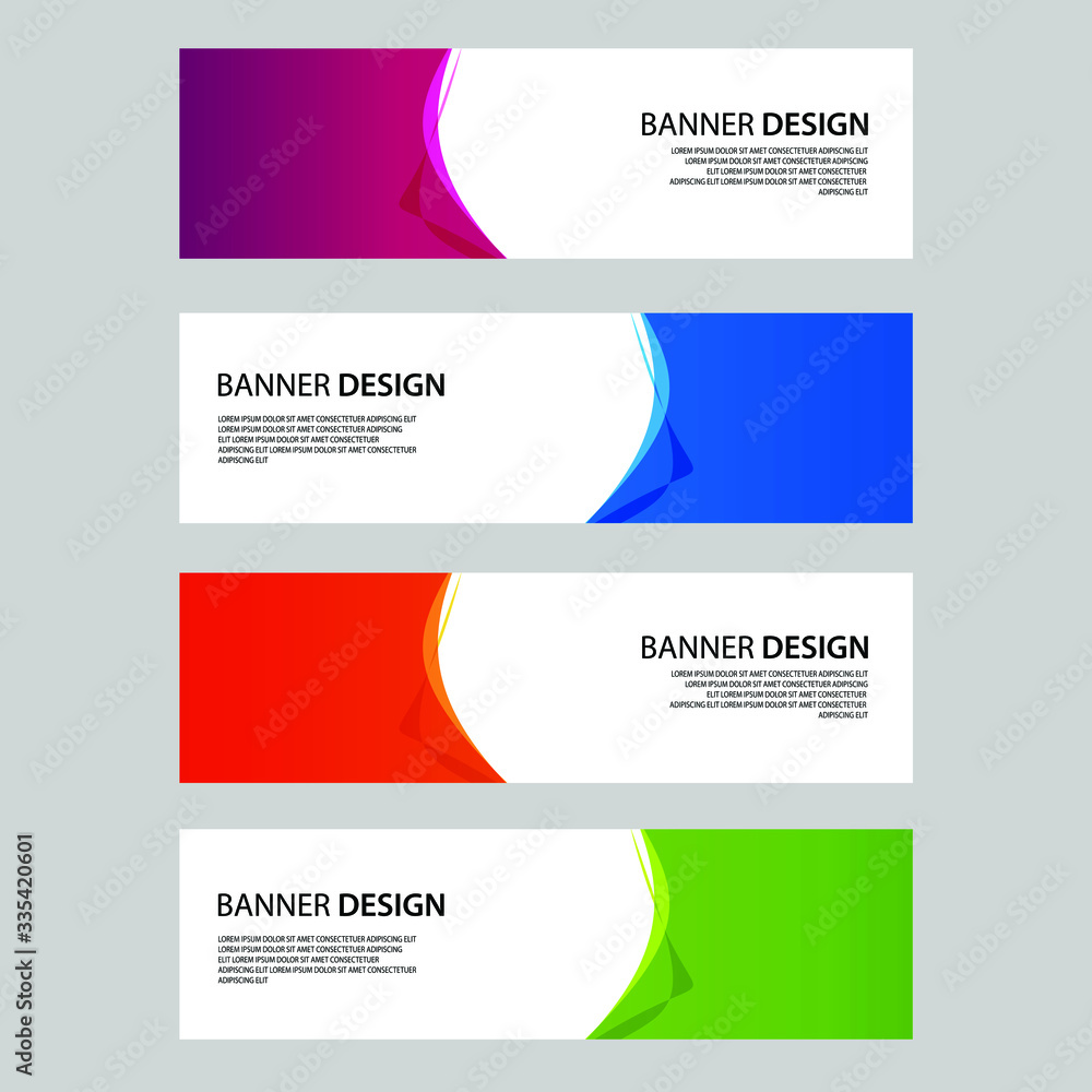 Fototapeta premium Vector Abstract banner web template 