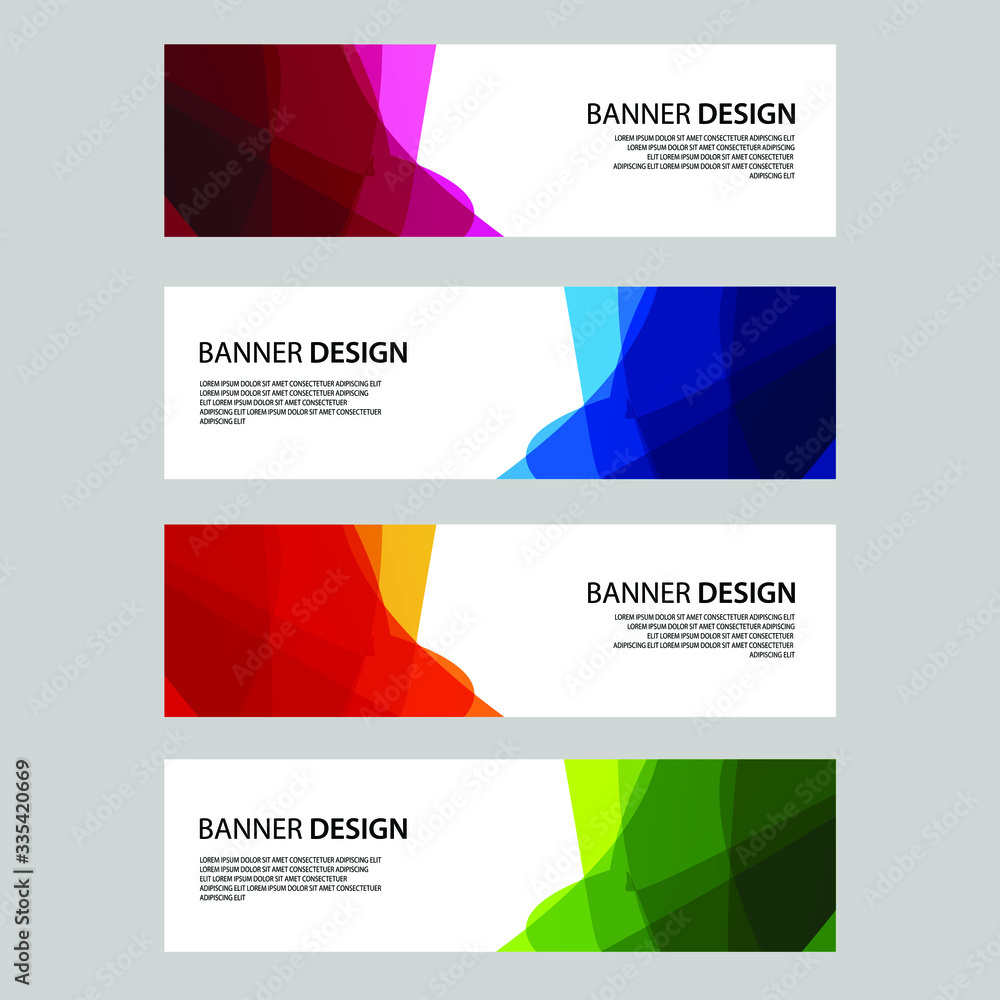 Naklejka premium Vector Abstract banner web template 
