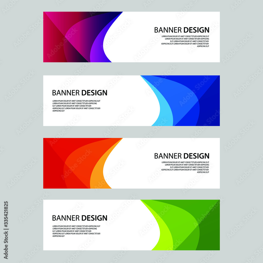 Fototapeta premium Vector Abstract banner web template