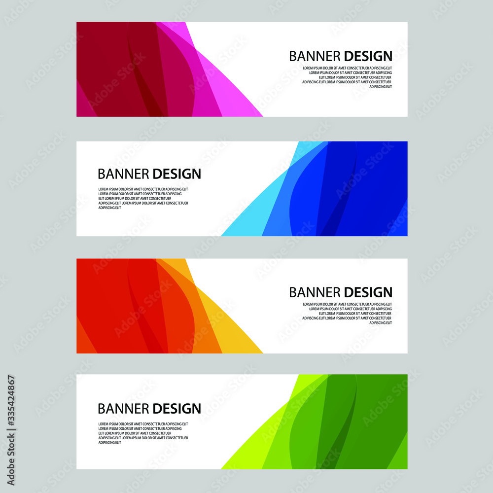 Fototapeta premium Vector Abstract banner web template