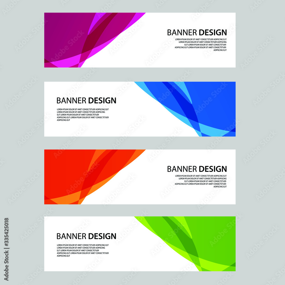 Fototapeta premium Vector Abstract banner web template