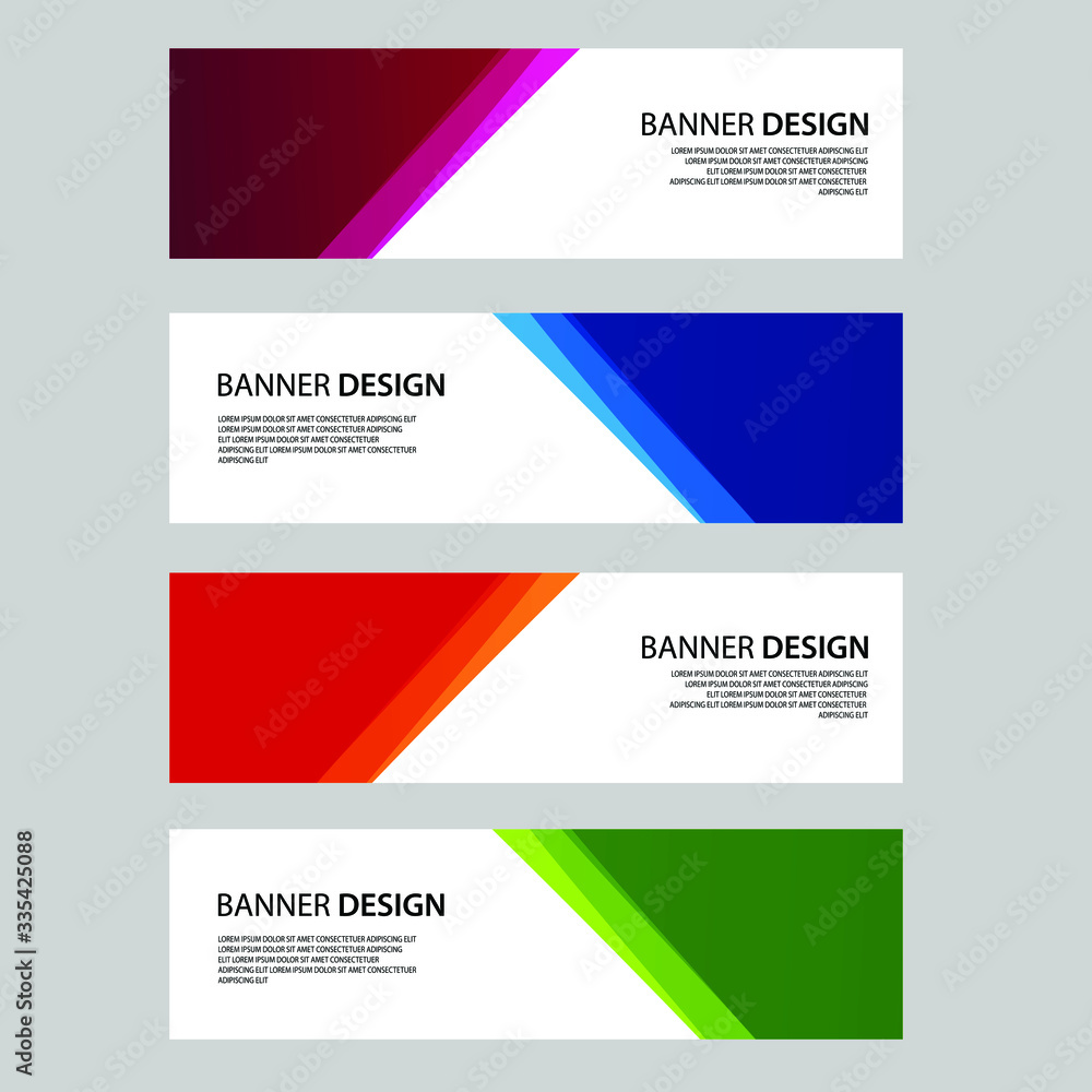 Vector Abstract banner web template