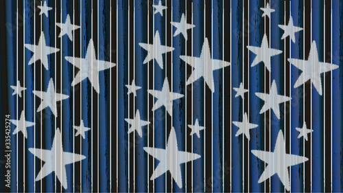 Hintergrund Muster Design gestreift, blau,grau, braun mit wunderschönem Sternenmotiv