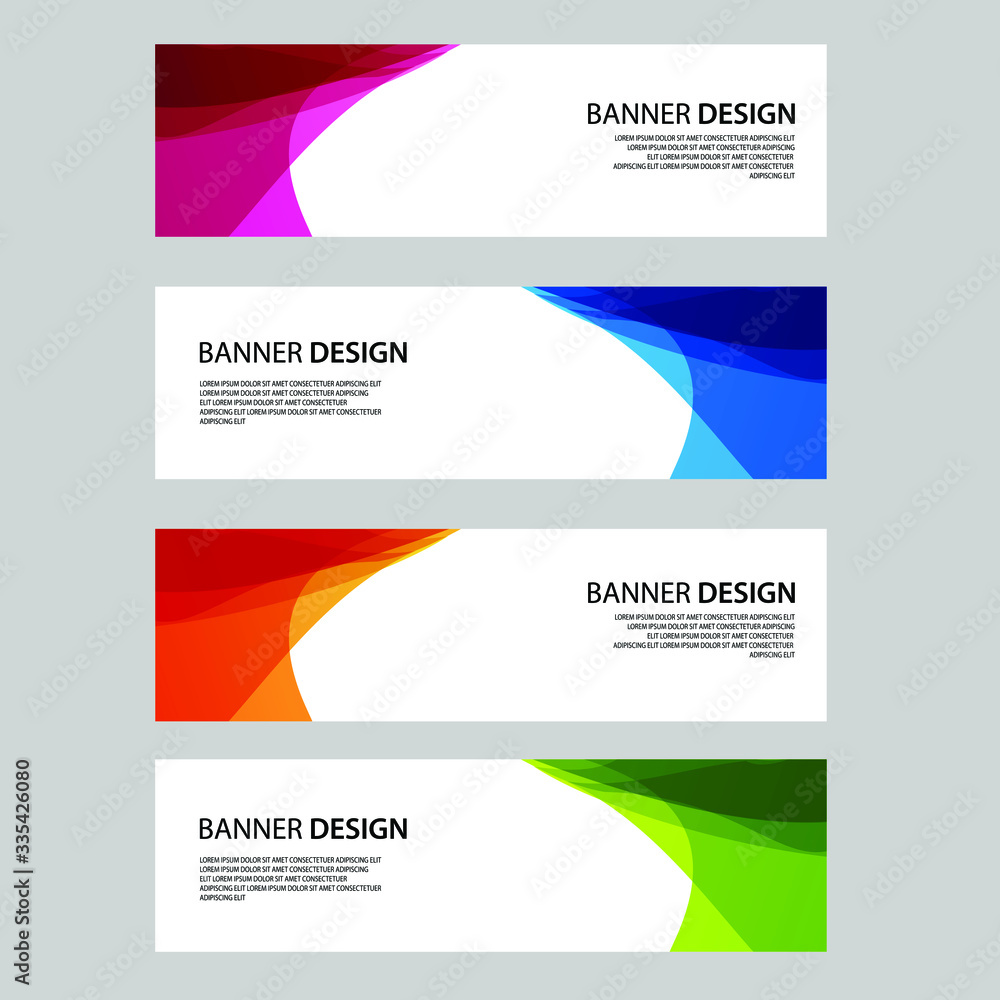 Fototapeta premium Vector Abstract banner web template