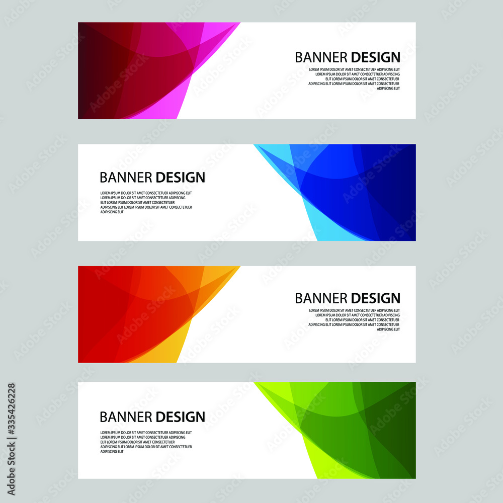 Fototapeta premium Vector Abstract banner web template