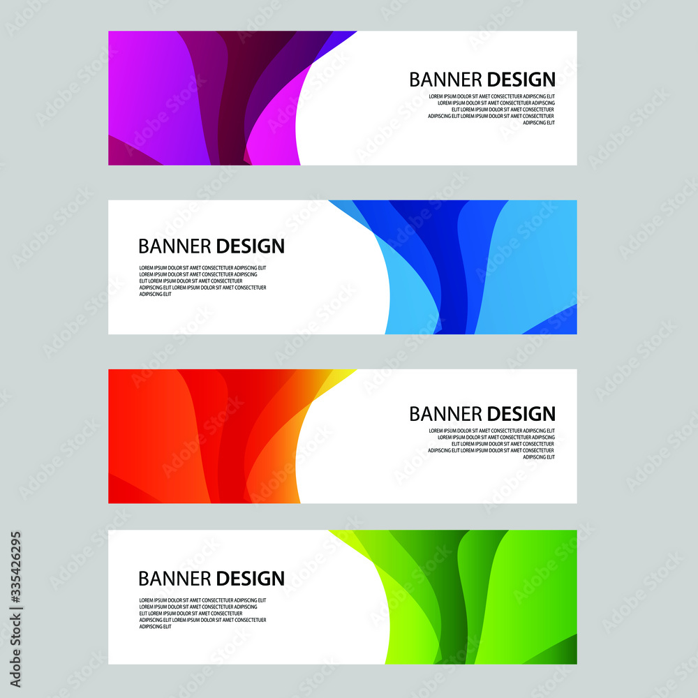 Fototapeta premium Vector Abstract banner web template