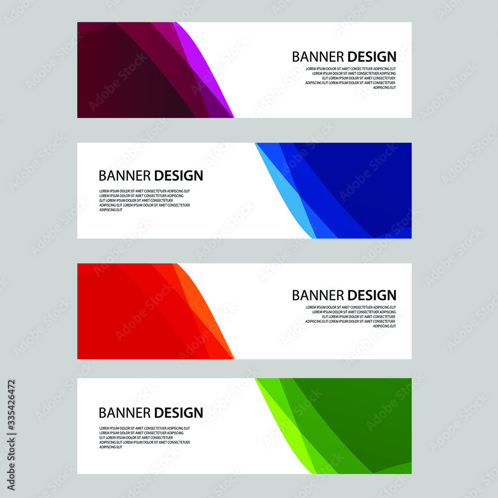 Naklejka premium Vector Abstract banner web template
