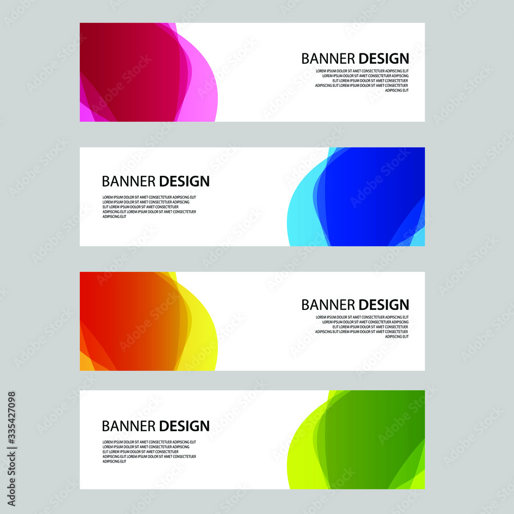 Fototapeta premium Vector Abstract banner web template