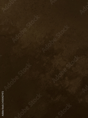 old brown wall background with distressed grunge texture and vintage peeling crackled paint or plaster design