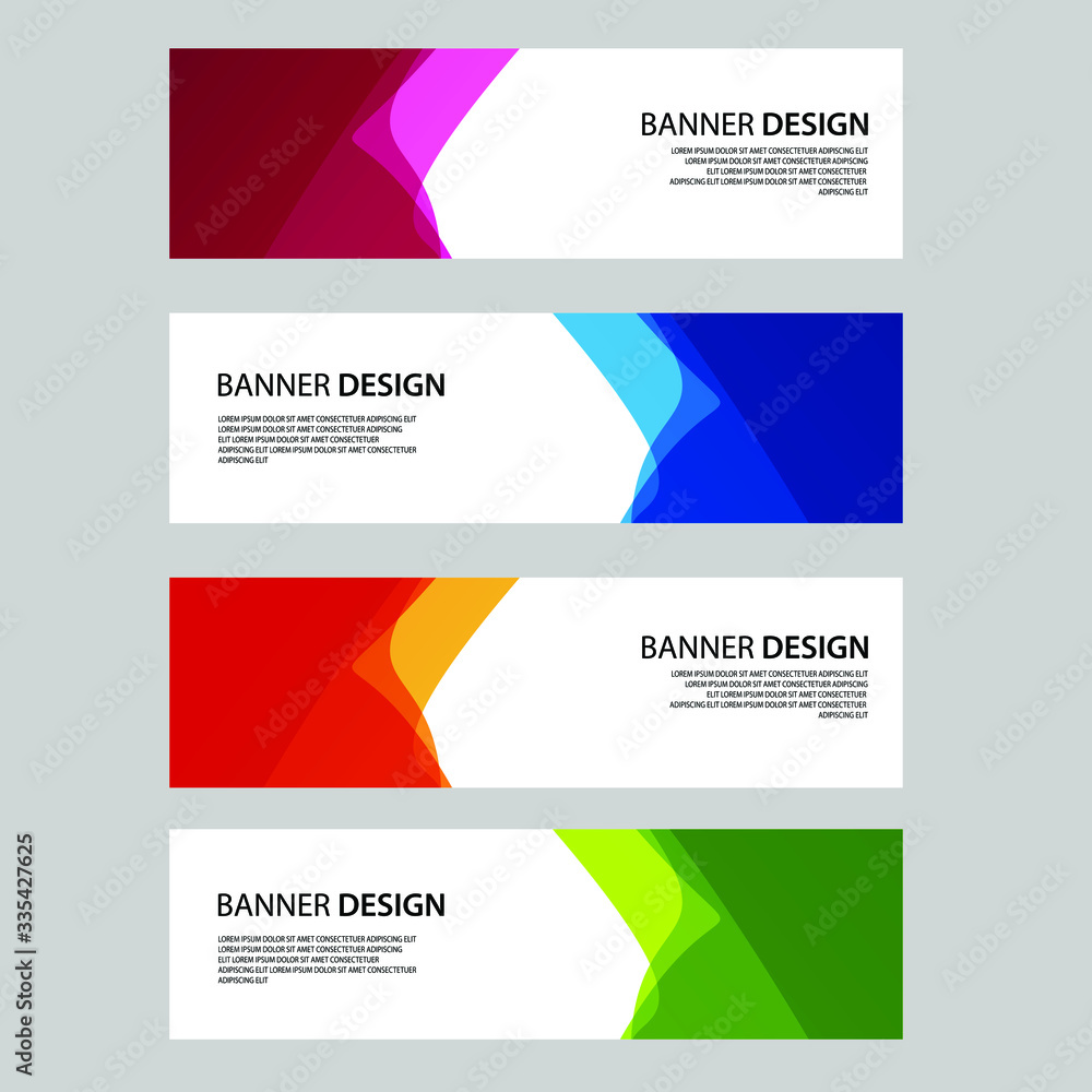 Fototapeta premium Vector Abstract banner web template